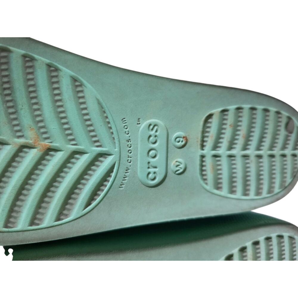 Crocs Classic Slides 2.0 Mint Jade Size 9 - Picture 3 of 3